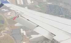 一波音737客机飞行途中襟翼断裂 乘客:飞机一直严重抖动 !