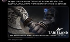 上线1年半：腾讯游戏《塔瑞斯世界》国际服今日停服