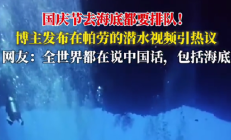 中国游客在帕劳潜水像下饺子:去海底都要排队 鱼还没有人多 !